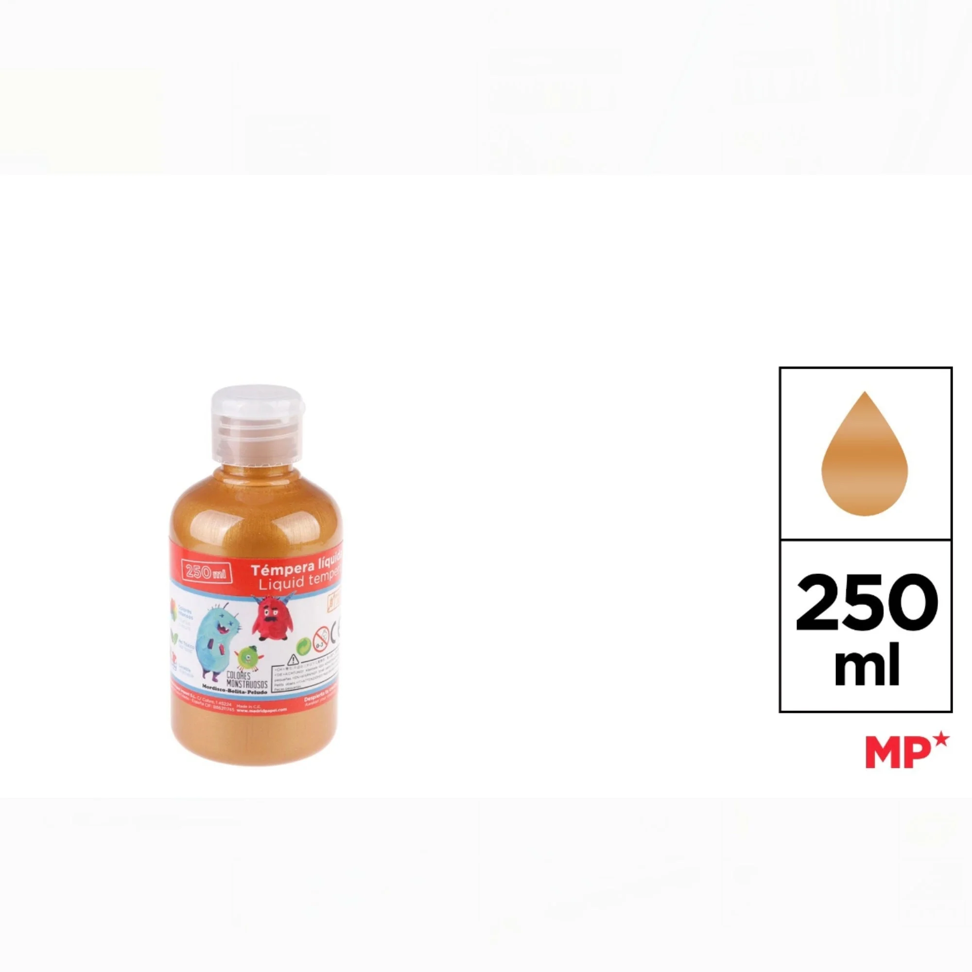 Tempera rosa 250ml - Imagen 4