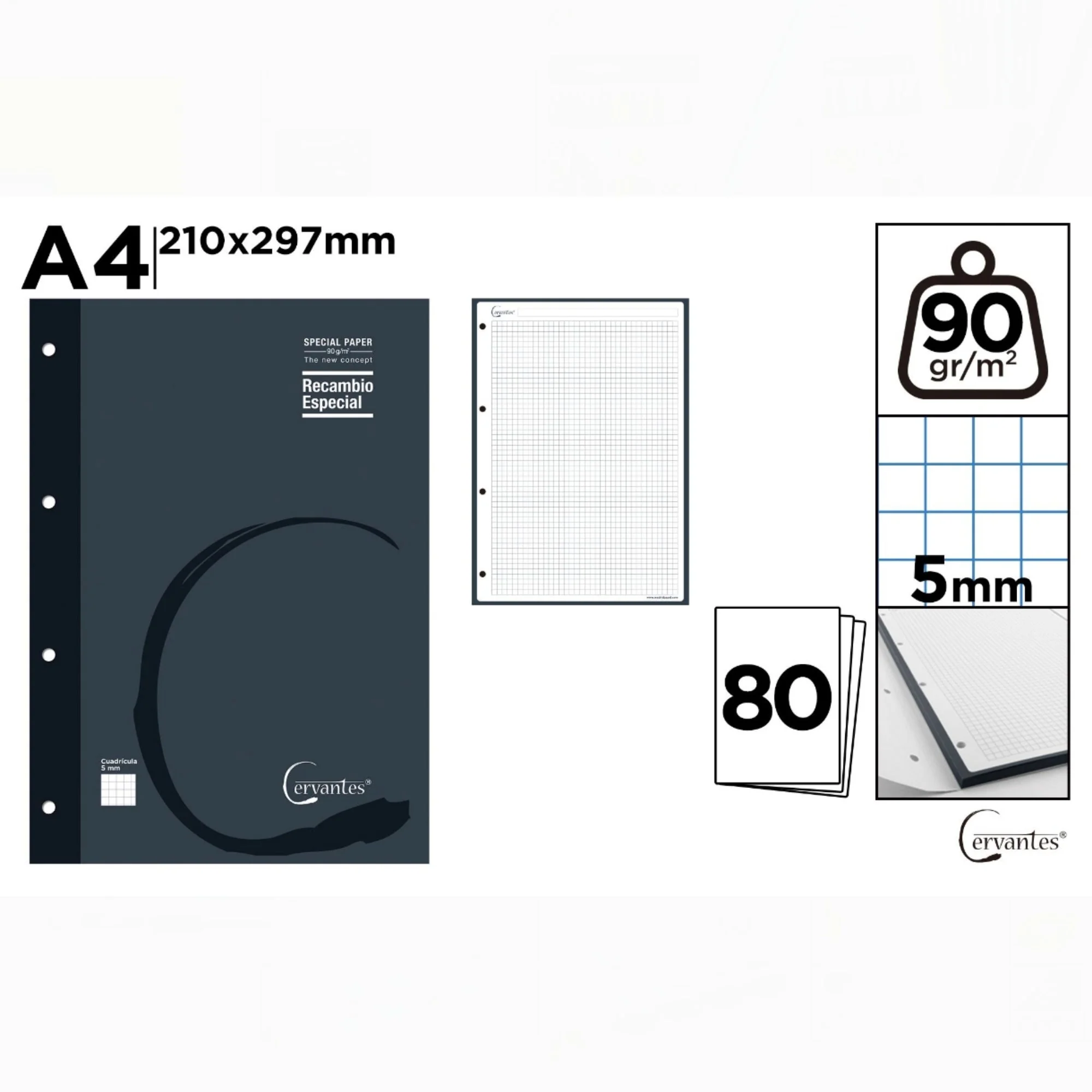 Recambio A4 90g 80h - Imagen 3