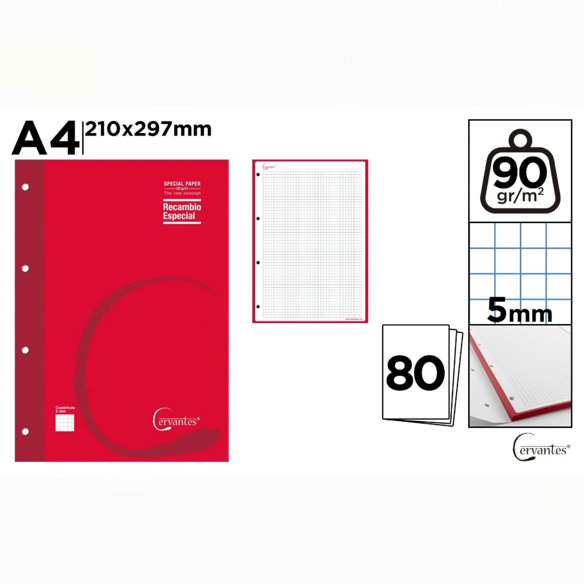 Recambio A4 90g 80h - Imagen 5