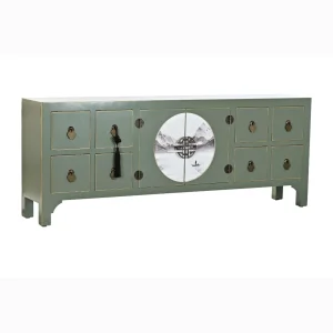 Mueble TV abeto mdf 130*24*51cm oriental verde