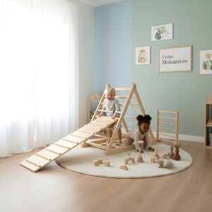 Triángulo de escalada inspiración Pikler