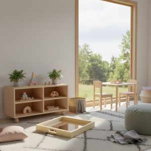 Bandeja con espejo Montessori