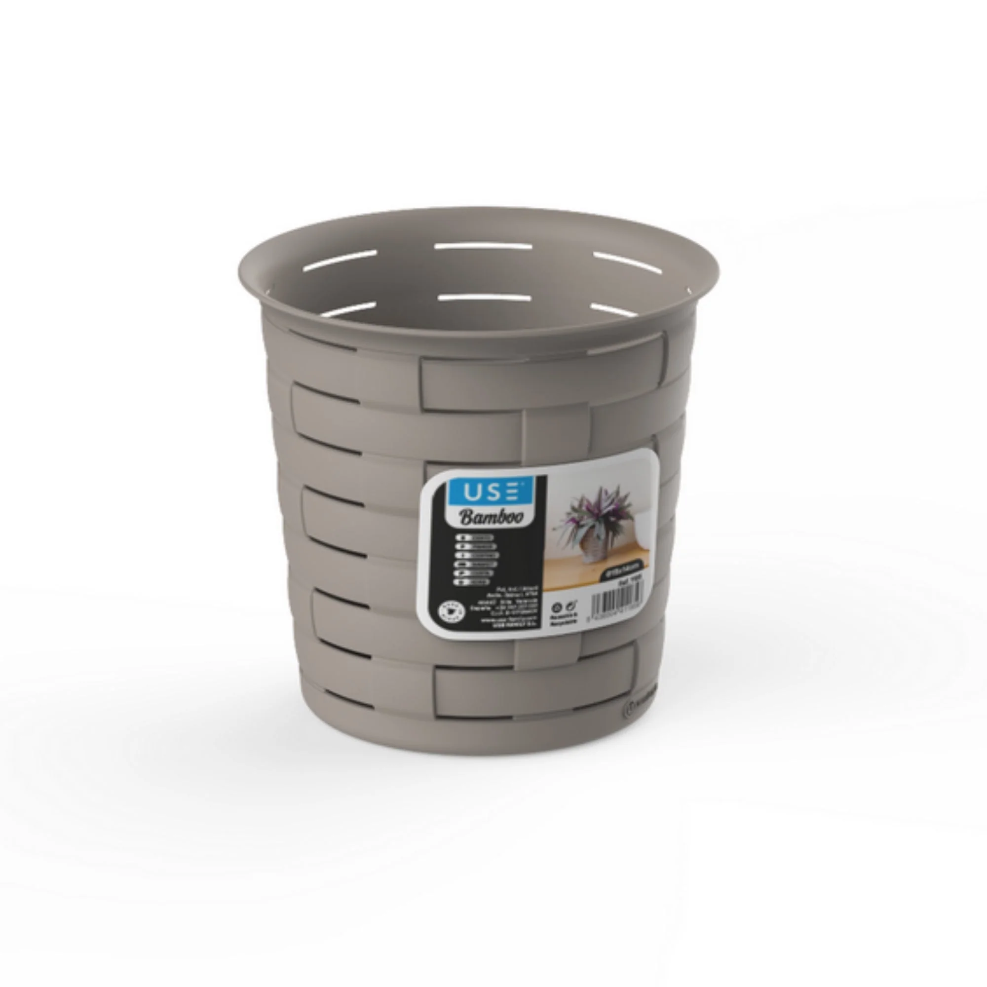 Cesto 1,6L redondo serie BAMBOO basalto - Imagen 4