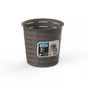 Cesto 1,6L redondo serie BAMBOO basalto