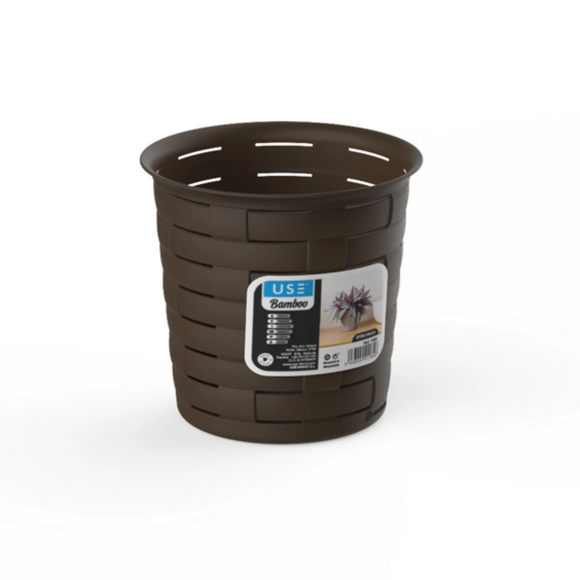 Cesto 1,6L redondo serie BAMBOO basalto - Imagen 2