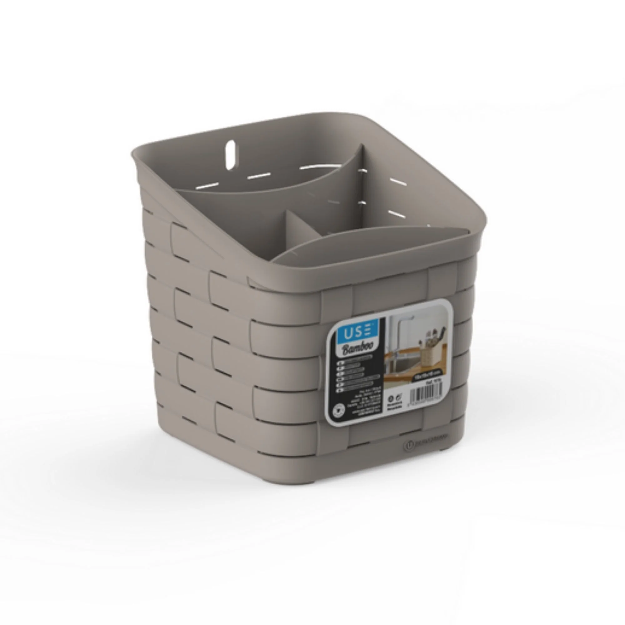 Escurrecubiertos Cuadrado Bamboo basalto - Imagen 2